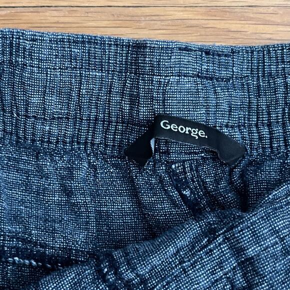 George Linen Blend Cropped Drawstring Pants - Size 12 (UK) - Picture 4 of 8